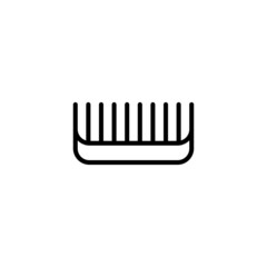 Comb Icon  in black line style icon, style isolated on white background