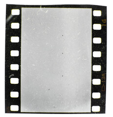 vintage retro photo placeholder on white background, 35mm filmstrip.