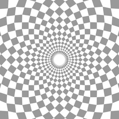 radial abstract geometric monochrome pattern