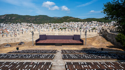 Open-air theater in the Kavala Fort, Greece