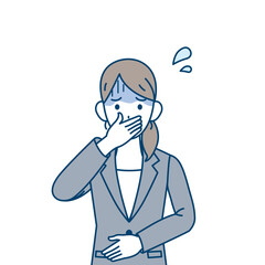 会社員の女性　吐き気　つわり