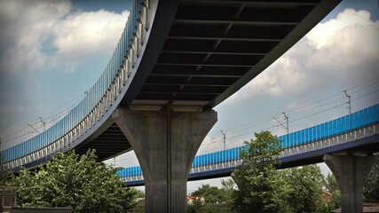 Fototapeta premium the bridge over the river