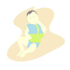 Illustration vector graphic of cute baby 7