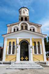 Fototapeta na wymiar Orthodox Church at old town in Kavala, Greece