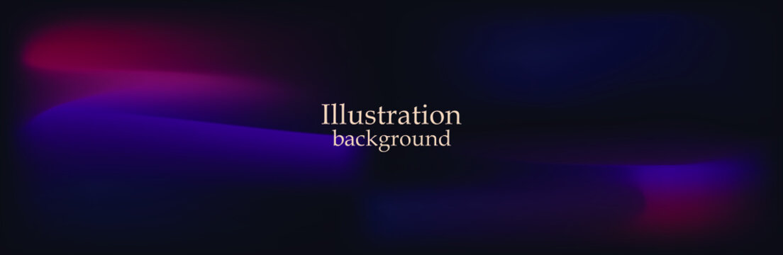 Red, purple fluid gradient on dark background. vector illustration © Руслана Колодницкая