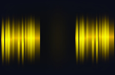 dark background with gold stripes. abstract illustration.