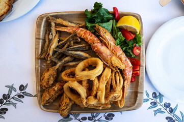 Meal in a restaurant