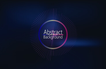 Abstract dark Geometrical Background Connection structure. Science background. onnecting dots and lines. Big data visualization and Business .Vector illustration