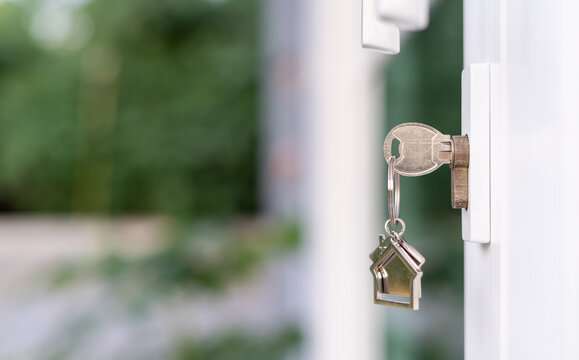 The landlord opened the door with a pending key. Home selling ideas, home mortgage