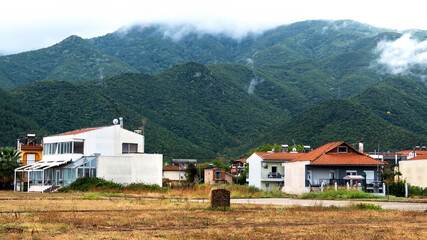 Fototapeta na wymiar Residential district, Stavros, Greece