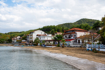 Aegean sea cost in Olympiada, Greece