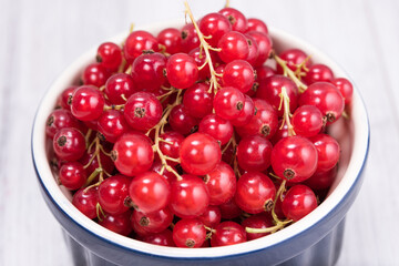 Redcurrants in a bowl