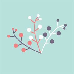 Abstract creative minimalist digital painted illustrations for wall decoration, banner background, postcard or brochure design.