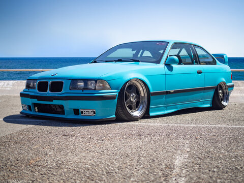 BARCELONA, SPAIN-SEPTEMBER 29, 2019: 1992 BMW M3 (E36) 2-door coupе
