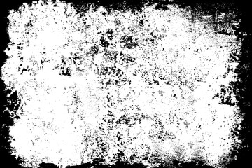 Grunge black and white. The grunge texture is monochrome. Pattern of dirt, dust, cracks, chips. Worn old surface