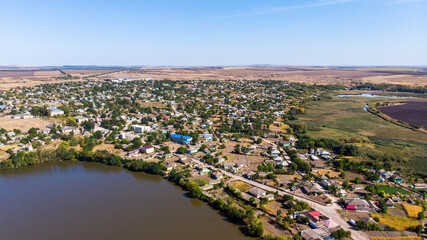 Maramonovca, view form the drone, Moldova