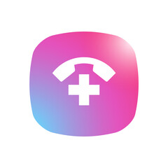 Obraz premium Call Ambulance - Mobile App Icon