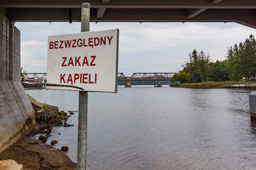 Sign on the river © RafalDemski