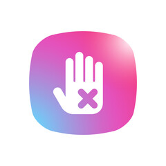 Obraz premium Stop - Mobile App Icon