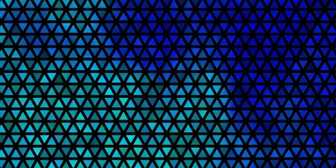 Light BLUE vector background with triangles.