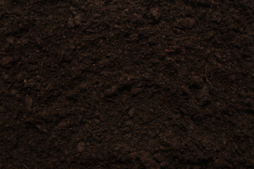 Black land for plant background.