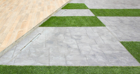 stone walkway in the park