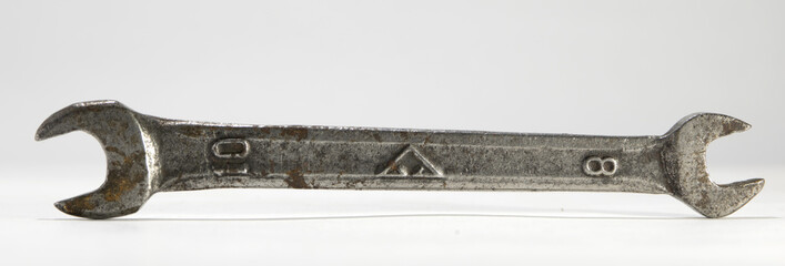 old  rusty wrench
