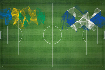 Saint Vincent and the Grenadines vs Scotland Soccer Match, national colors, national flags, soccer...