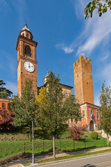Die Burg Castelnuovo Fogliani in der Emilia-Romagna in Italien