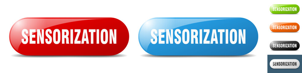 sensorization button. key. sign. push button set