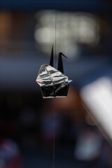 Origami en papier d'aluminium