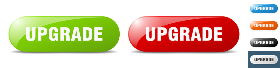 upgrade button. key. sign. push button set