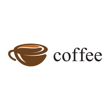 Cup and coffee bean combination. This logo is for a Coffee company or coffee shop. Images can be used to design business cards, envelopes, letterhead, Facebook, Yotube, etc.