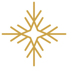 Gold Snowflake Icon. Snowflakes template. Christmas Snowflake winter. Snowflakes icons. Snowflake vector icon for brush stamp