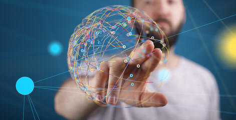 network digital net wire 3d
