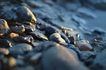 stones on the beach