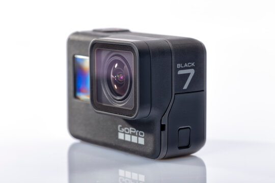 Detail of the new GoPro Hero 7 Black isolated