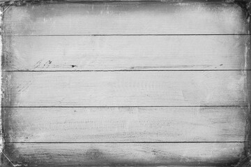 Vintage white wood background texture with knots and nail holes. Old painted wood wall. White abstract background. Vintage wooden dark horizontal boards