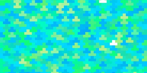 Light Blue, Green vector pattern in square style.