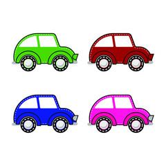 carton cars color 