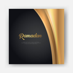 Simple and luxurious background islamic template. used for social media posts, posters, brochures etc. vector
