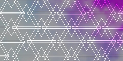 Light Purple vector background with lines, triangles.