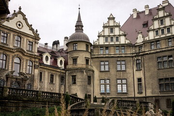 Fototapeta na wymiar Moszna castle - real view - zamek moszna 