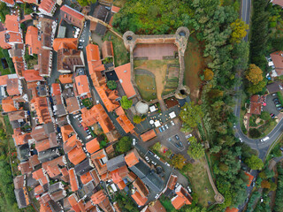 Old town of Neuleiningen from above - Germany