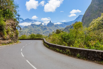 Porte d’entrée du cirque de Cilaos, île de la Réunion 