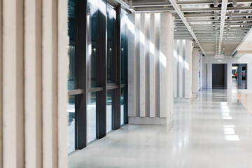 empty corridor in modern office building