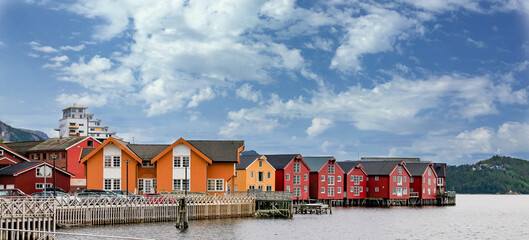 Part of Namso's harbor in Tr&oslash;ndelag