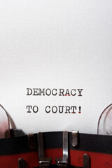 Democracy to court phrase