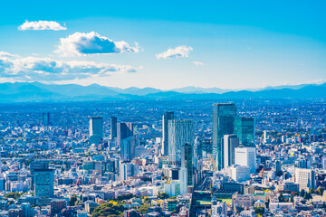 東京・六本木から見た渋谷の高層ビル ~ Skyscrapers in Tokyo, Japan ~