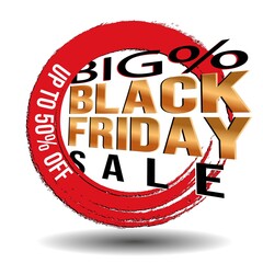 latest black friday big sale design vector